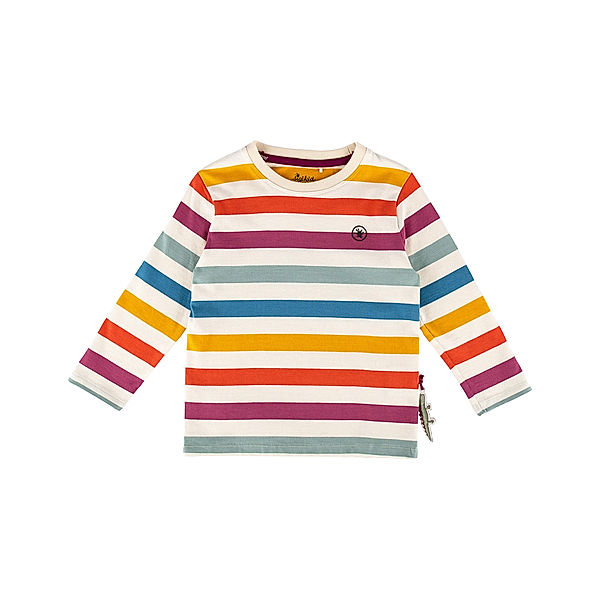 Sigikid Langarmshirt M - WILD CROCODILE STRIPES in ecru/bunt