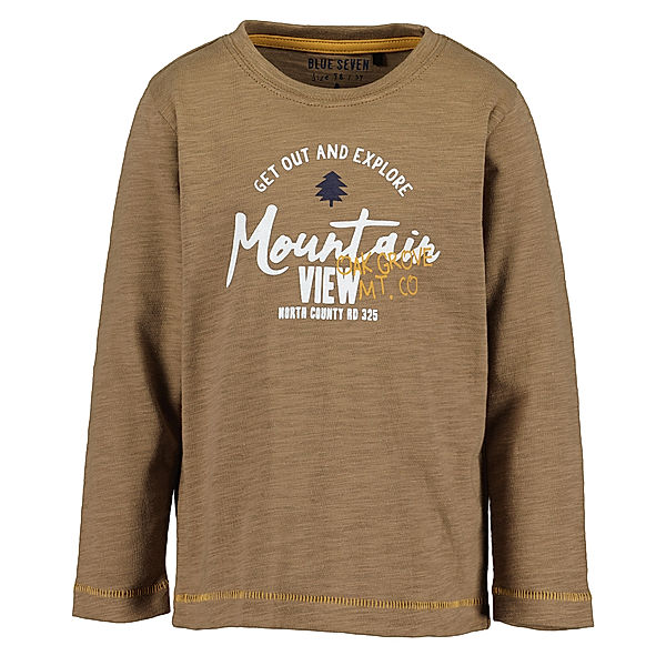 BLUE SEVEN Langarmshirt MOUNTAIN VIEW in nuss