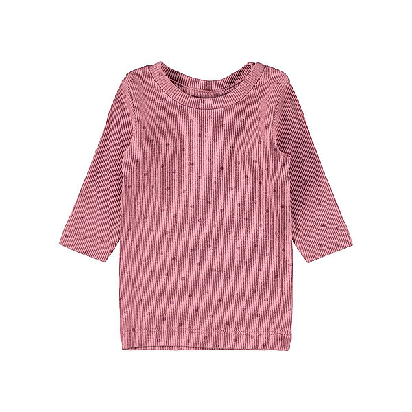 name it Langarmshirt NBFLUMA gepunktet in Deco Rose