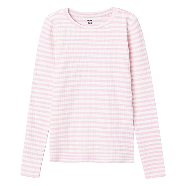 name it Langarmshirt NKFSURAJA STRIPES MINI in rosa/weiß