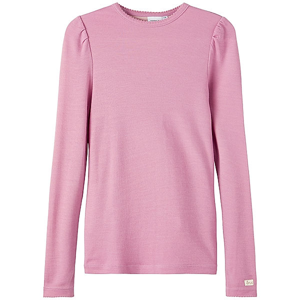 name it Langarmshirt NKFWYLA WOOL in nostalgia rose