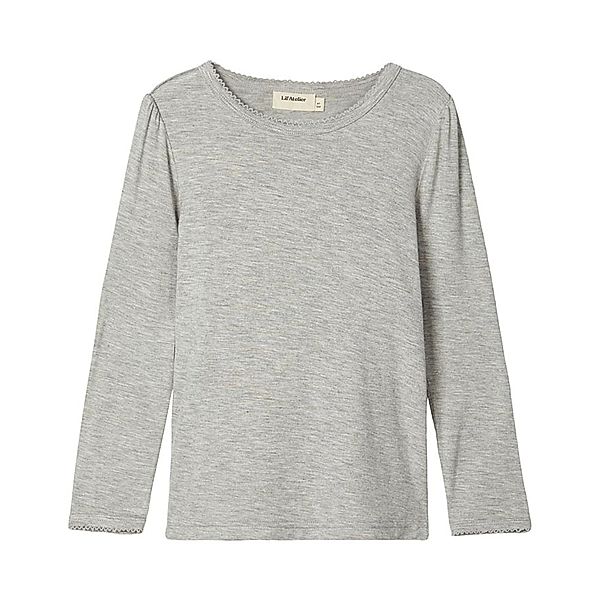 Lil' Atelier Langarmshirt NMFGUNVER in grau melange