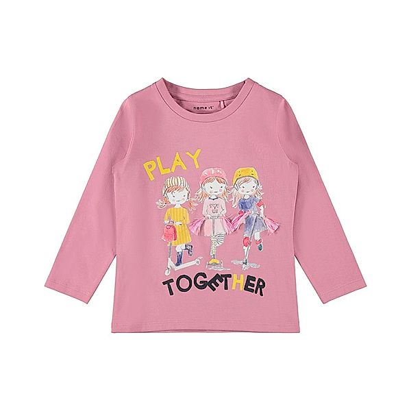 name it Langarmshirt NMFNABINA – PLAY THOGETHER in rosa