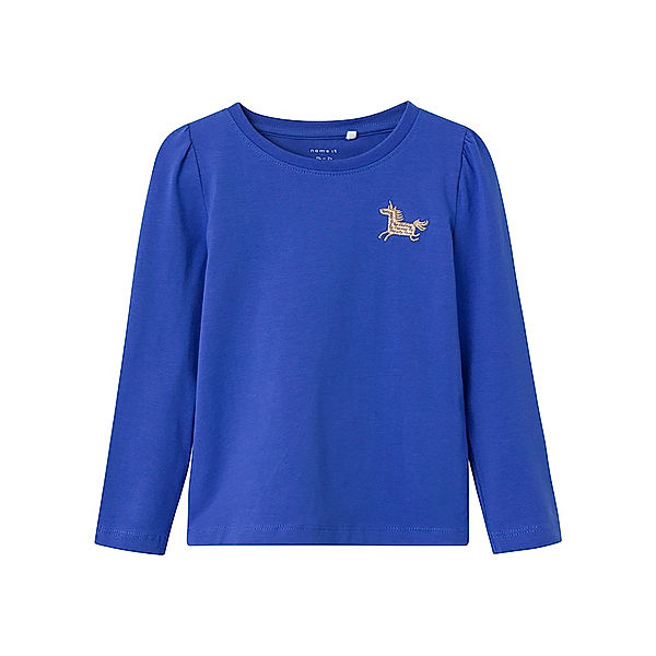 name it Langarmshirt NMFNILLIE UNICORN in dazzling blue