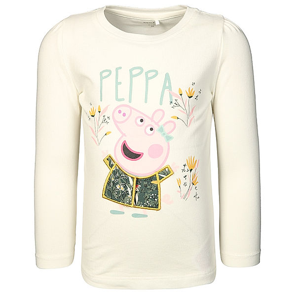 name it Langarmshirt NMFPEPPAPIG ALLY in offwhite