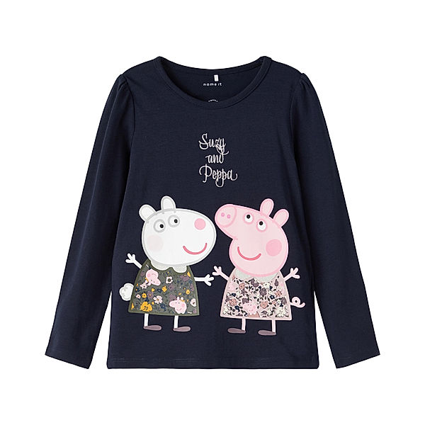 name it Langarmshirt NMFPEPPAPIG OMNI in dark sapphire