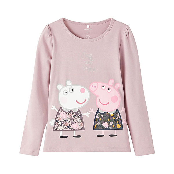 name it Langarmshirt NMFPEPPAPIG OMNI in mauve shadows