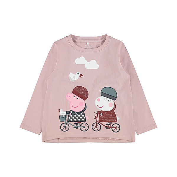 name it Langarmshirt NMFPEPPAPIG SUNA in pale mauve