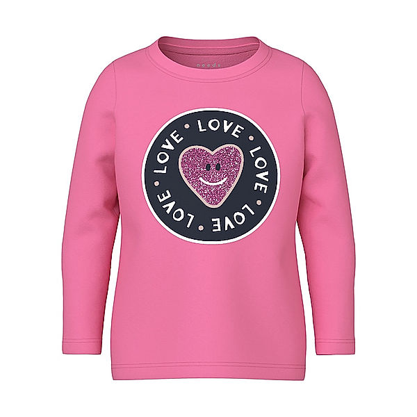 name it Langarmshirt NMFVEEN LOVE in pink