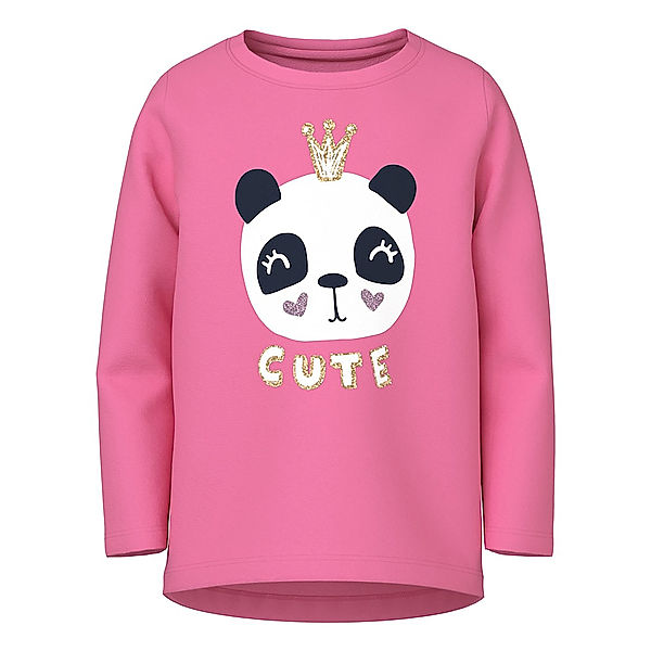 name it Langarmshirt NMFVIX CUTE in pink cosmos