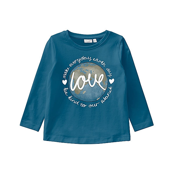 name it Langarmshirt NMFVIX – LOVE in blau