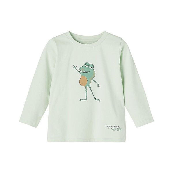 name it Langarmshirt NMMBILLY in subtle green