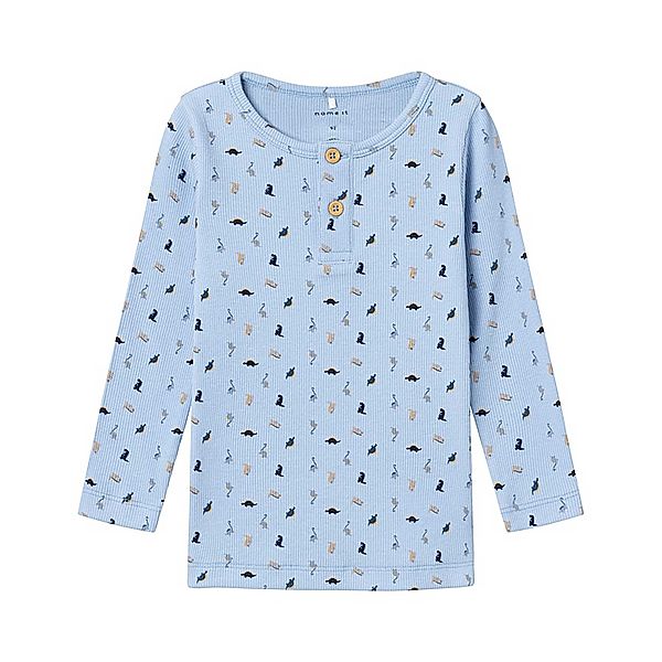 name it Langarmshirt NMMDABBU DINOS in chambray blue