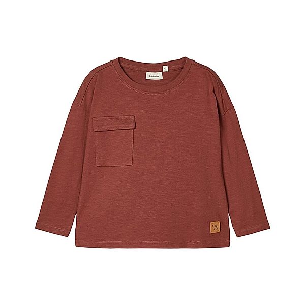 Lil' Atelier Langarmshirt NMMGOPPO in rotbraun