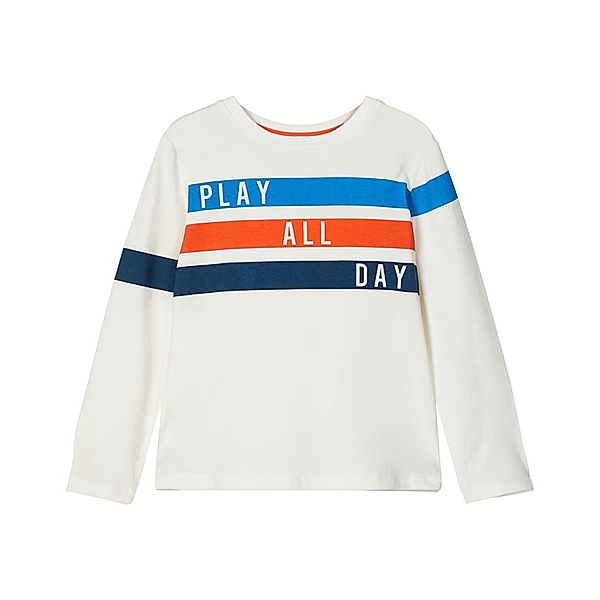 name it Langarmshirt NMMLEON – PLAY ALL DAY in wollweiß