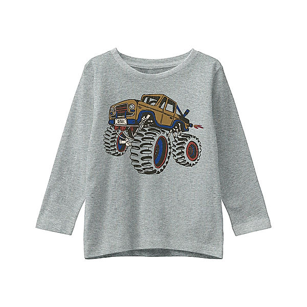 name it Langarmshirt NMMNASEM – TRUCK in grey melange