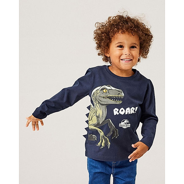 name it Langarmshirt NMMNOL JURASSIC in dark sapphire