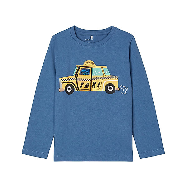 name it Langarmshirt NMMRAXI – TAXI in blau