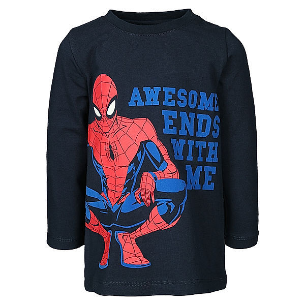 name it Langarmshirt NMMSPIDERMAN in dunkelblau