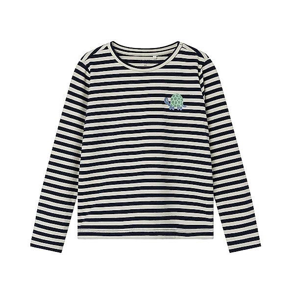 name it Langarmshirt NMMTARANNO TURTLE & STRIPES in dark sapphire