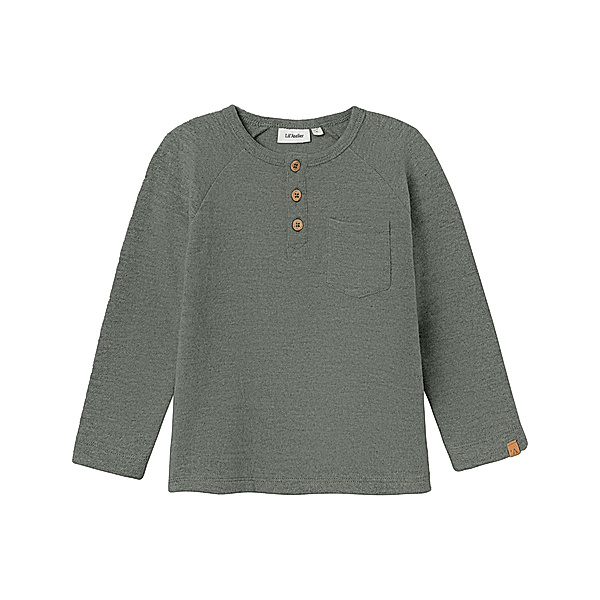 Lil' Atelier Langarmshirt NMMTHOR TOP in agave green