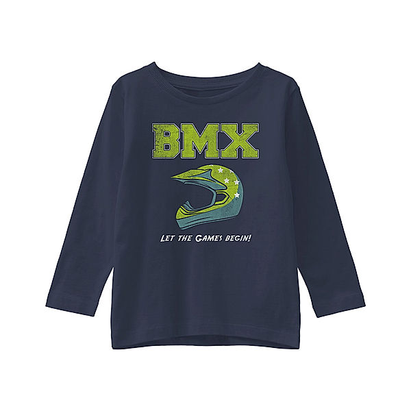 name it Langarmshirt NMMVAGNO – BMX in dunkelblau