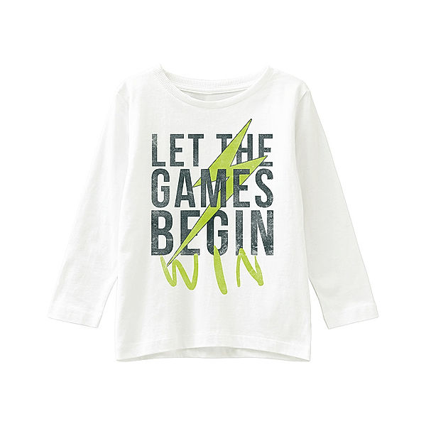 name it Langarmshirt NMMVAGNO – LET THE GAMES BEGIN in wollweiß