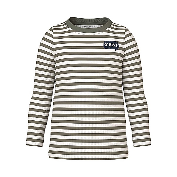 name it Langarmshirt NMMVILLY STRIPES YES in dusty olive