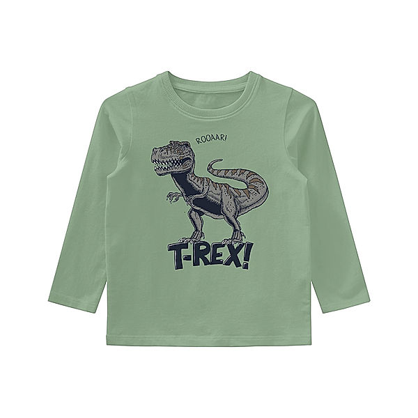 name it Langarmshirt NMMVUX –  T-REX in Basil