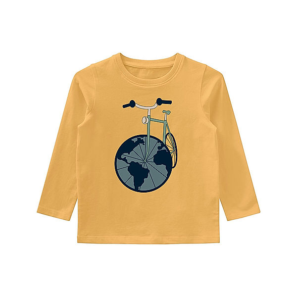 name it Langarmshirt NMMVUX – WORLD in golden apricot