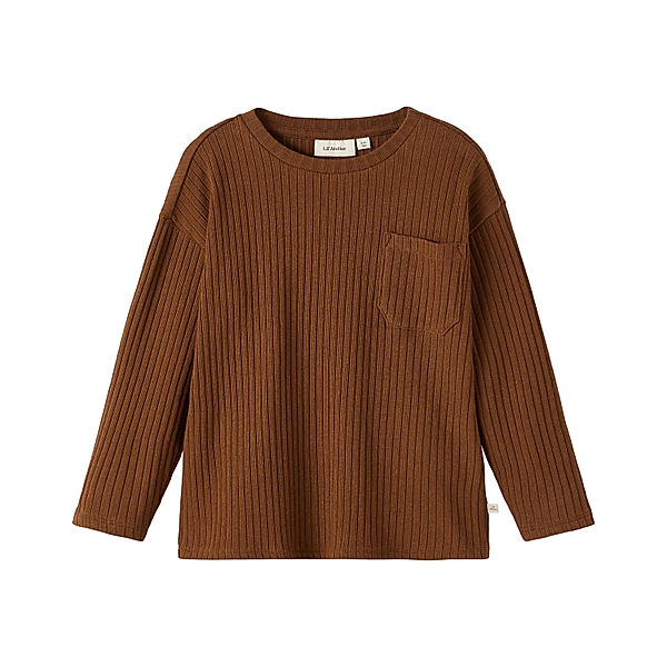 Lil' Atelier Langarmshirt NMNIKAR in cambridge brown