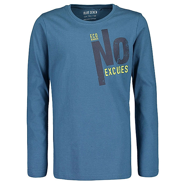 BLUE SEVEN Langarmshirt NO EXCUSES in pacific blue