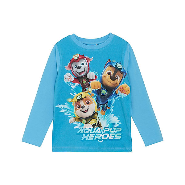 Minymo Langarmshirt PAW PATROL in bonnie blue