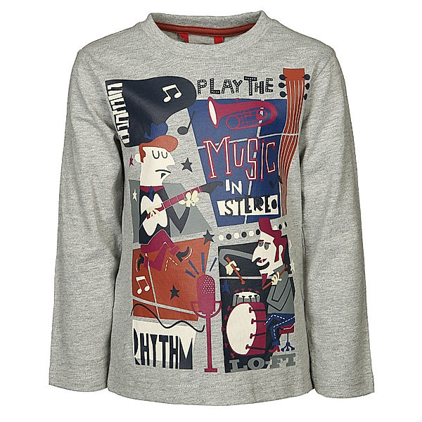 Boboli Langarmshirt PLAYTIME in grau