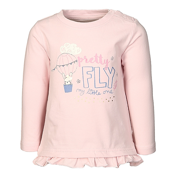 BLUE SEVEN Langarmshirt PRETTY FLY MY LITTLE ONE in rosa