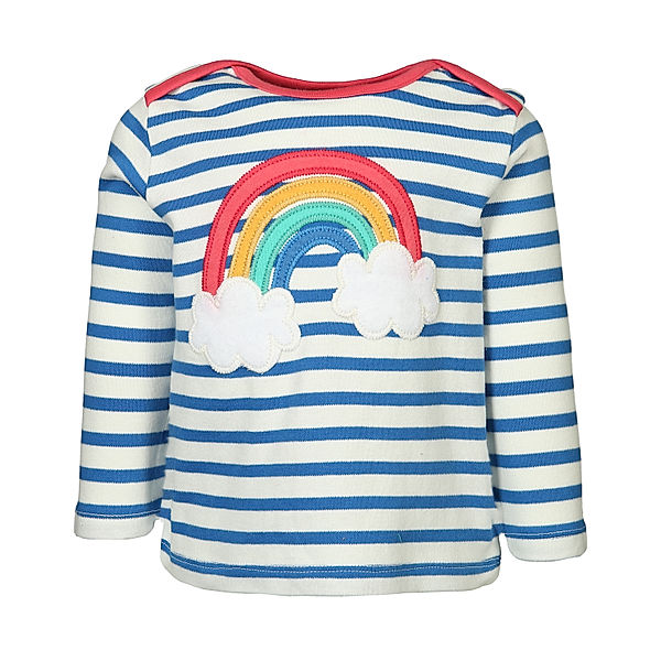 frugi Langarmshirt RAINBOW gestreift in blau