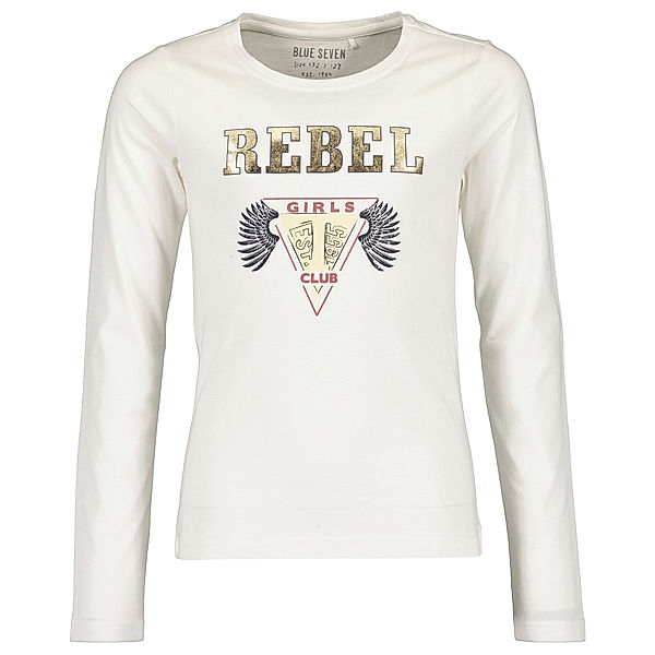 BLUE SEVEN Langarmshirt REBEL in offwhite