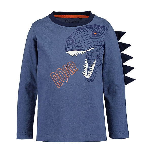 BLUE SEVEN Langarmshirt ROAR in jeansblau