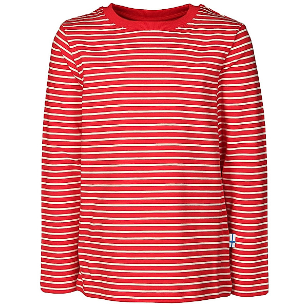 finkid Langarmshirt SAMPO in red/offwhite