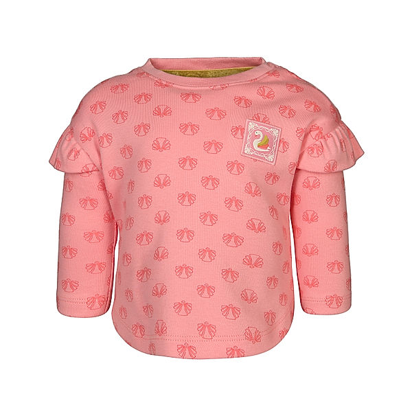 Sigikid Langarmshirt SCHWAN gemustert in rosa