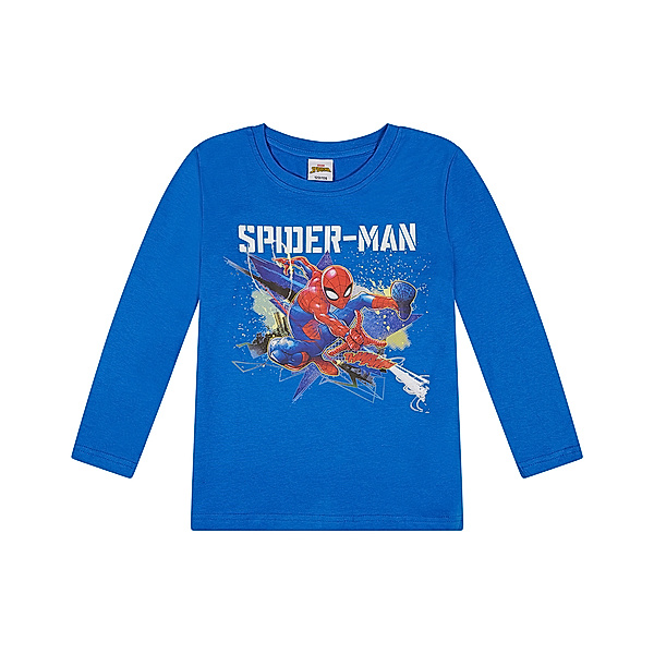 Langarmshirt SPIDERMAN in strong blue
