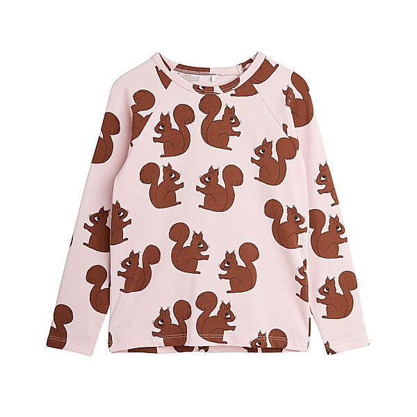 mini rodini Langarmshirt SQUIRREL in rosa