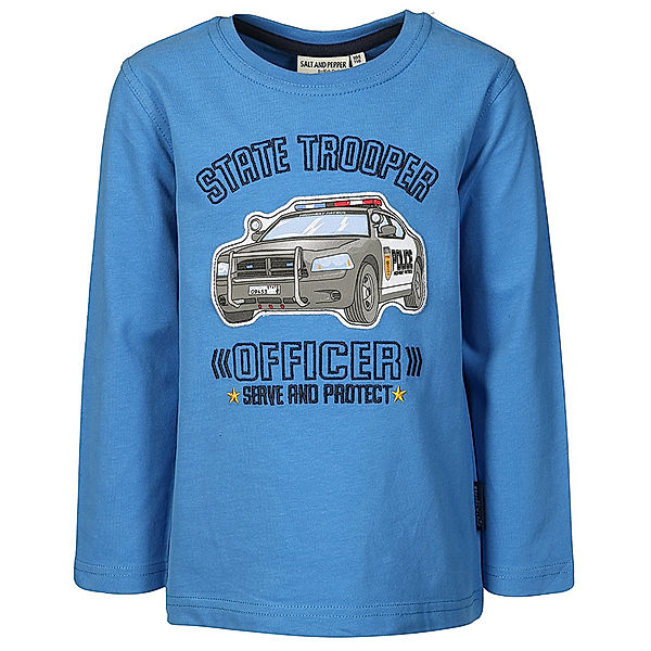 Salt & Pepper Langarmshirt STATE TROOPER in blau