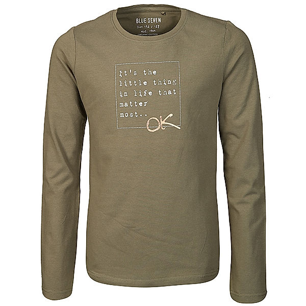 BLUE SEVEN Langarmshirt THE LITTLE THINGS in khaki