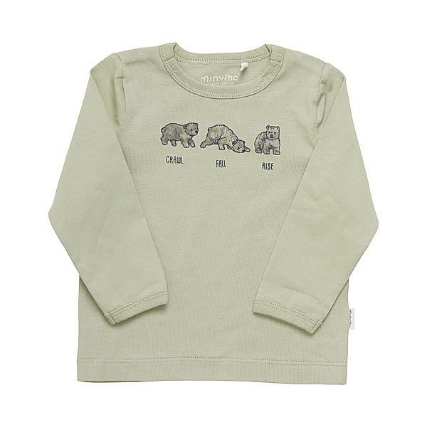 Minymo Langarmshirt TIERE in tea