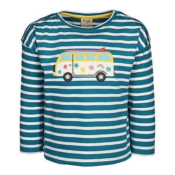 frugi Langarmshirt TORI - CAMPER gestreift in blau