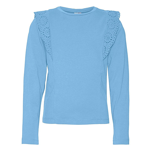 VERO MODA GIRL Langarmshirt VMPANNA GLENN RUFFLE in dutch canal