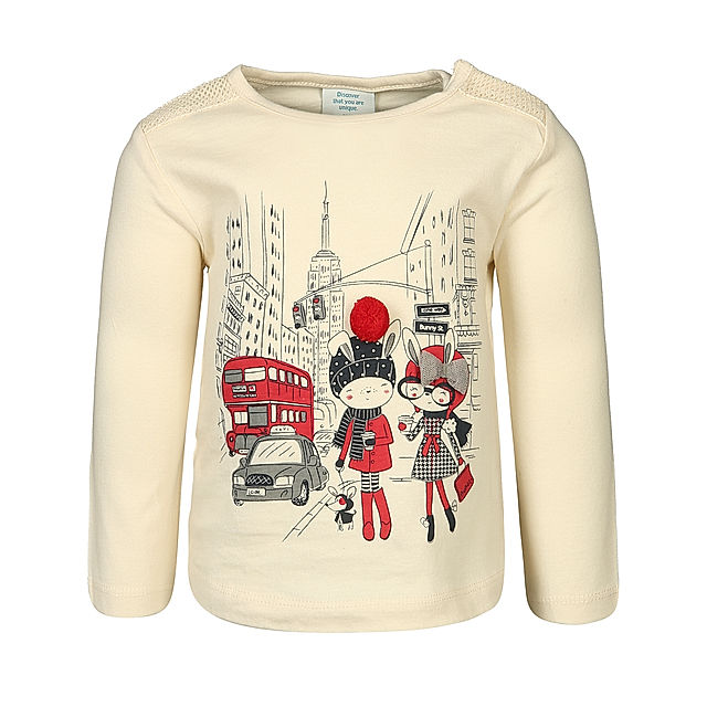 Langarmshirt WINTER IN THE CITY in offwhite kaufen