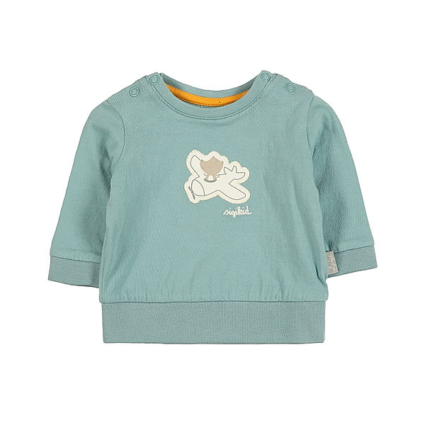 Sigikid Langarmshirt WOLF - FLUGZEUG in blau