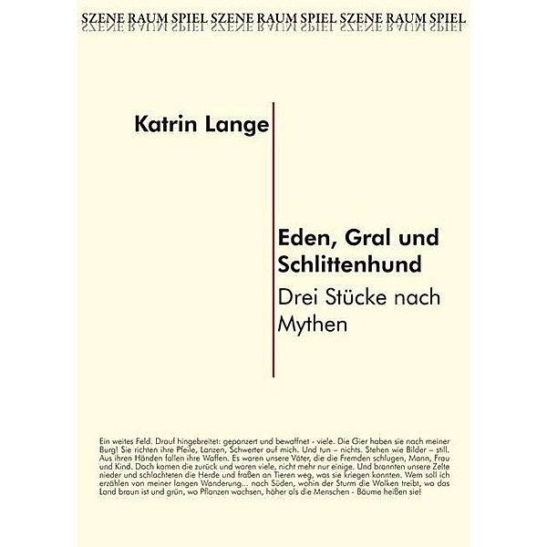 Lange, K: Eden, Gral und Schlittenhund, Katrin Lange